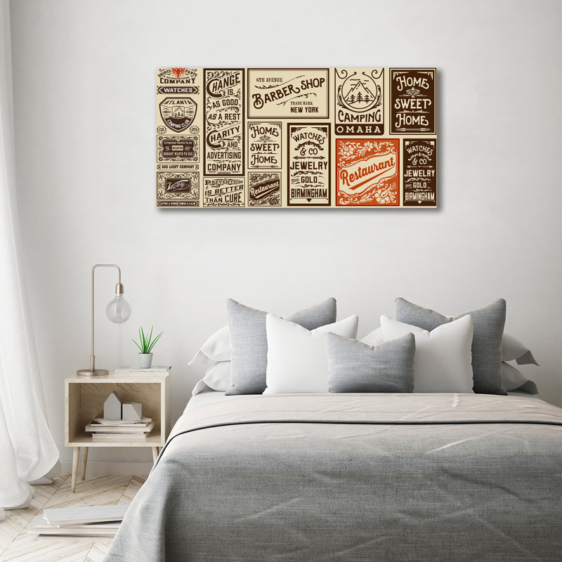 Ads And Labels - Wrapped Canvas Print