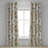 East Urban Home Olive Pattern Grommet Curtain Retro Fruit Pattern Eggshell Laurel Green-106662054