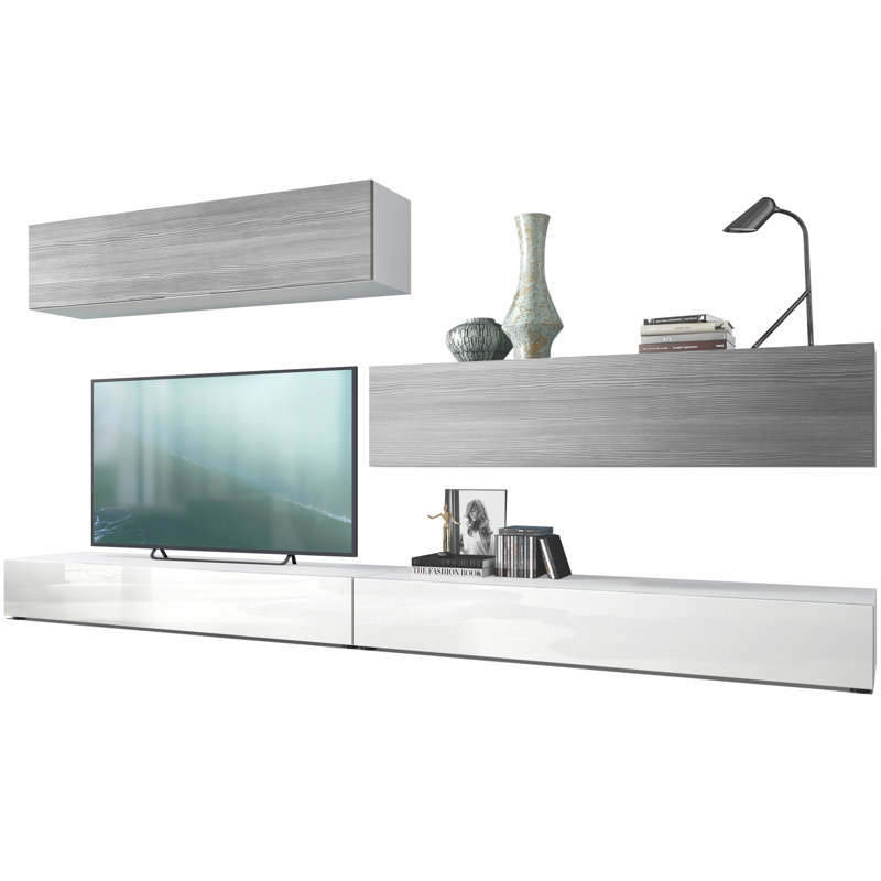 Mcgaha Unfinished Entertainment Centre, Avola anthracite/White