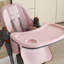 Repas à la maison et chaise haute réglable pour bébé pliable rose pour enfants de 0 à 6 ans