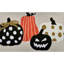 Coussin d'Halloween brodé citrouille d'Halloween