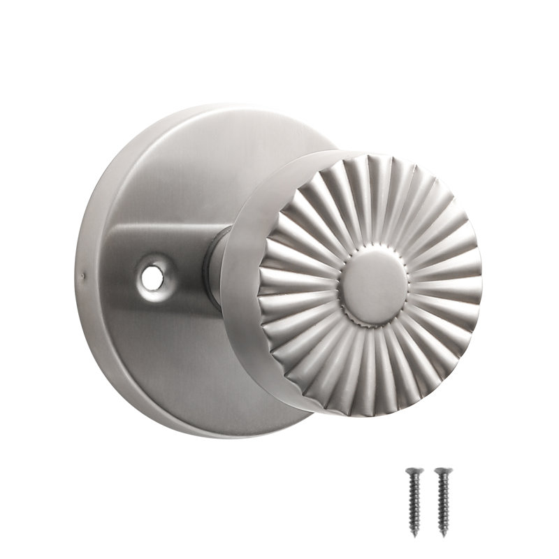 Faux bouton de porte MRML argenté, poignée non tournante à un côté, bouton de porte de garde-robe d'intérieur pour garde-robe, bouton en acier inoxydable