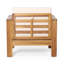 (Ensemble de 2) Fauteuils club d'extérieur en bois d'acacia avec coussins-1656223168-1656223170
