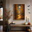 «Autumn Forest Path And Gazebo Under Full Moon Halloween», art mural sur toile-378167678