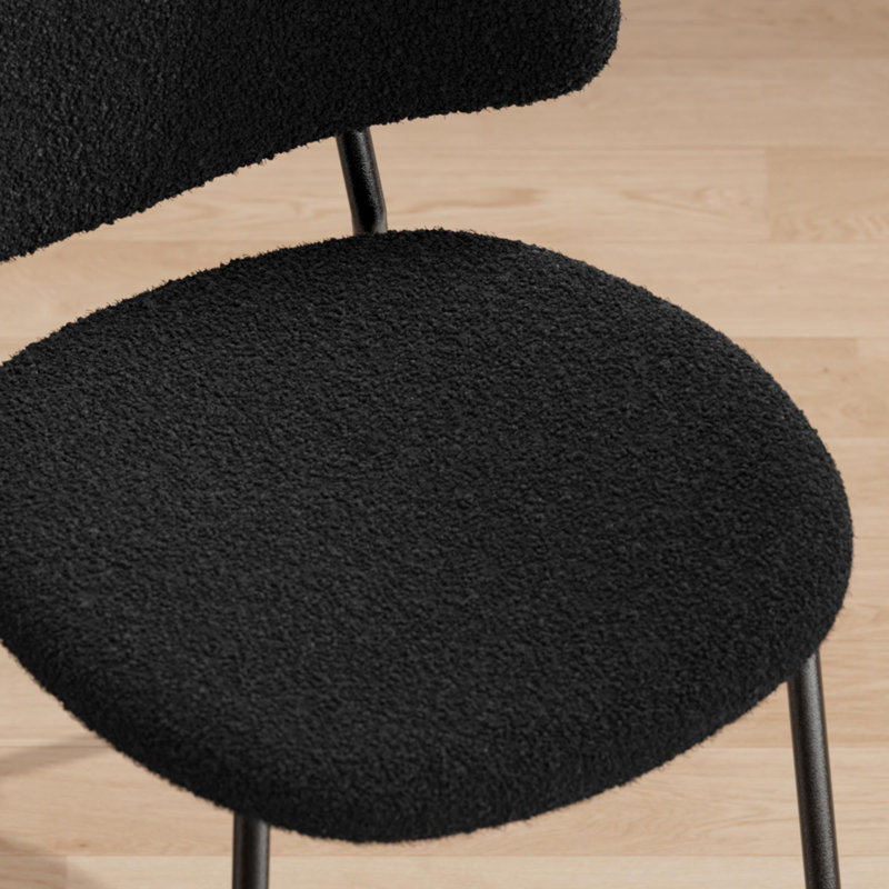 Set Of 4 Mid-Century Modern Dining Chairs, Black