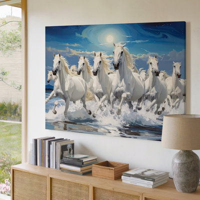 Toile murale, Troupeau de chevaux céleste