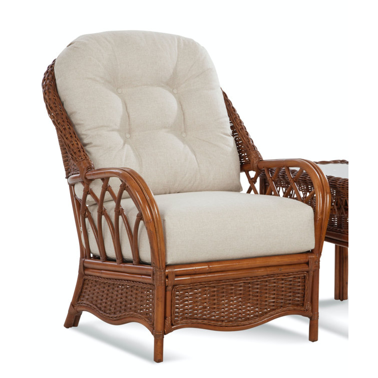 Chaise avec accoudoirs en rotin Everglade