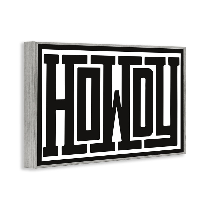 Giclée sur fond blanc "Bold" Howdy Greeting, H 16 po x l 24 po, Estampe numérique encadrée blanc bord de mer