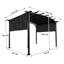 Pavillon de jardin d'extérieur Pergola - 12 X 9 pi, structure en acier avec auvent rétractable pour terrasses et jardins 12 X 9