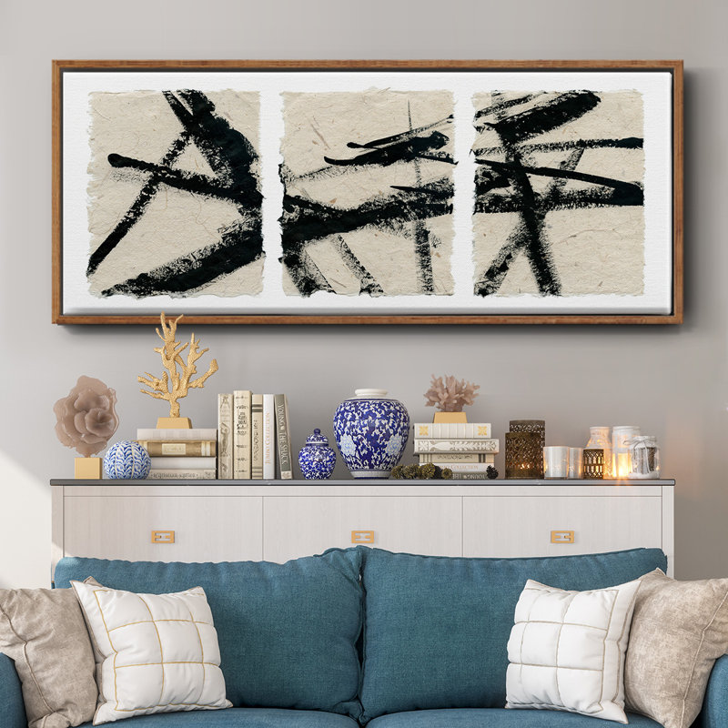 Got Our Lines Crossed - toile encadrée, H 24 po x l 60 po