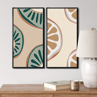 Vintage Fruit Illustration II - ensemble de 2 reproductions