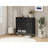 Buffet Cabinet With Storage: 44.49"Black Woven Door Accent Cabinets,With Arched Doors,With Multi Layer Adjustable,With Metal Leg,Woven Door And Drawer - For Kitchen Living Dining Room Entryway-234455260