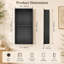 Niche de douche encastrée noire en acier inoxydable 304 avec double tablette imperméable, résistante à la rouille, facile à nettoyer et à installer
