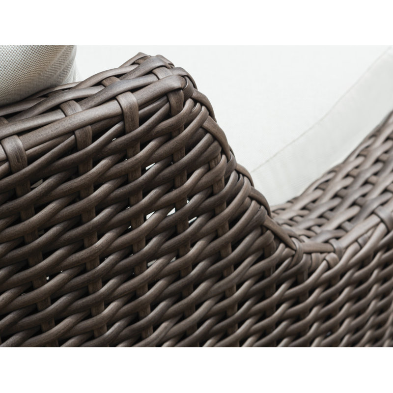 Largo Outdoor 3 - Seat Patio Sofa, Delicate Botanical Slate