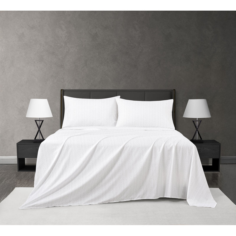 Ensemble de draps 4 pièces Anna, Très grand lit