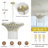 23.6"  8-Light Wide Crystal Waterfall Chandelie