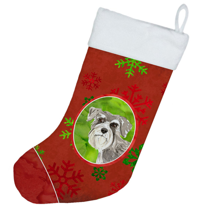 Chaussette de Noël, Schnauzer gris pâle