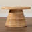 Bhagipuri Bali & Pari Bella Modern Bohemian Natural Rattan And Mahogany Wood Coffee Table
