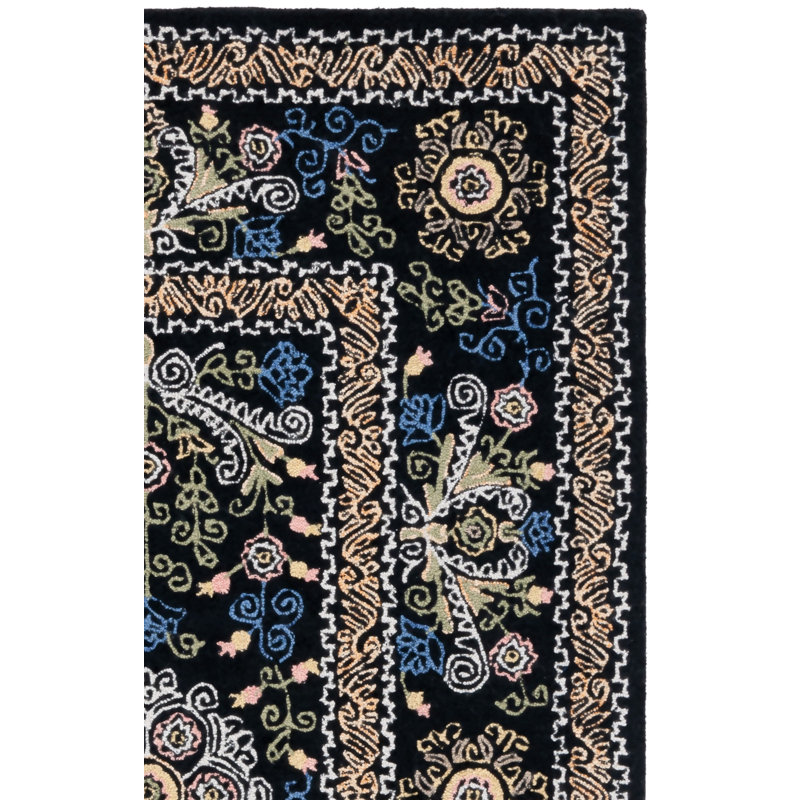 Ashly Hand Tufted Wool And Cotton With Latex Oriental Rug, Rectangle 9' x 12'