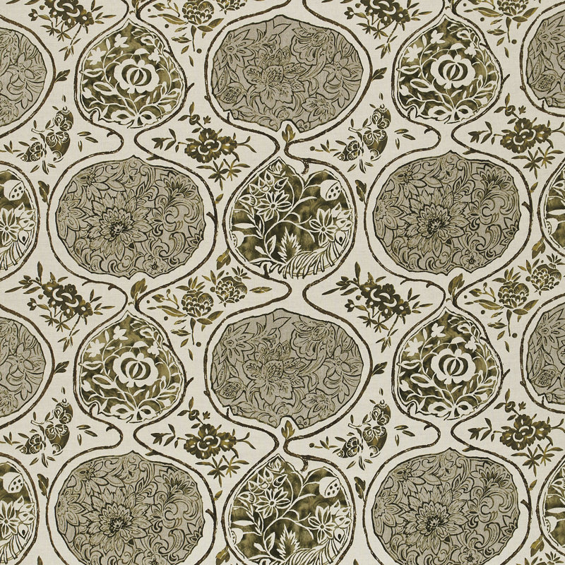 Tissu Katsugi, Lien / sépia
