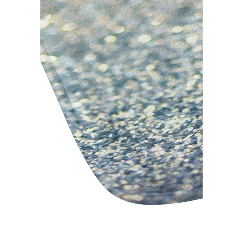 Tapis pour salle de bain snowfall, Or / Bleu