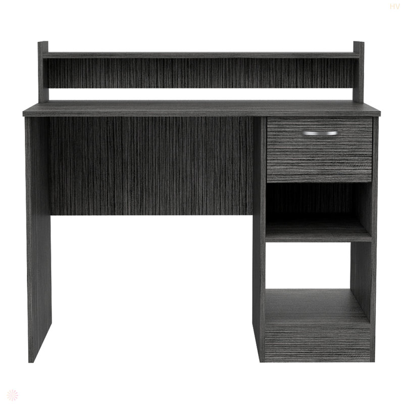 Bureau d'écriture, plusieurs tablettes, un tiroir, Grey
