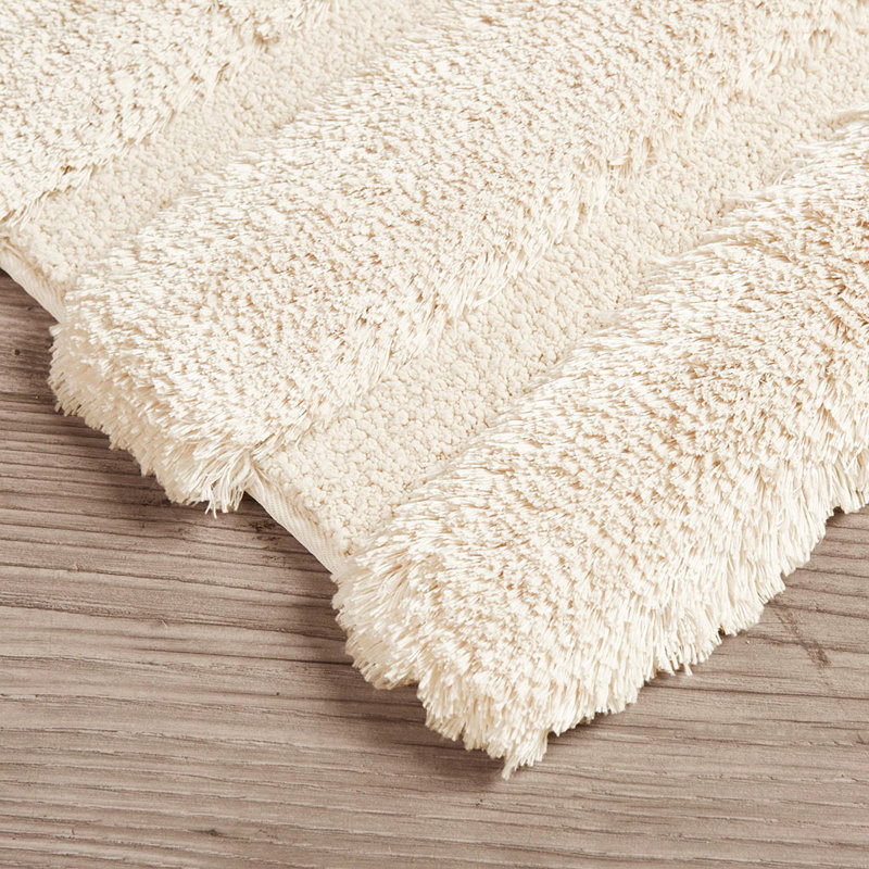 Tapis de salle de bain moderne absorbant et antidérapant, Rectangle 1 pi 9 po x 2 pi 10 po