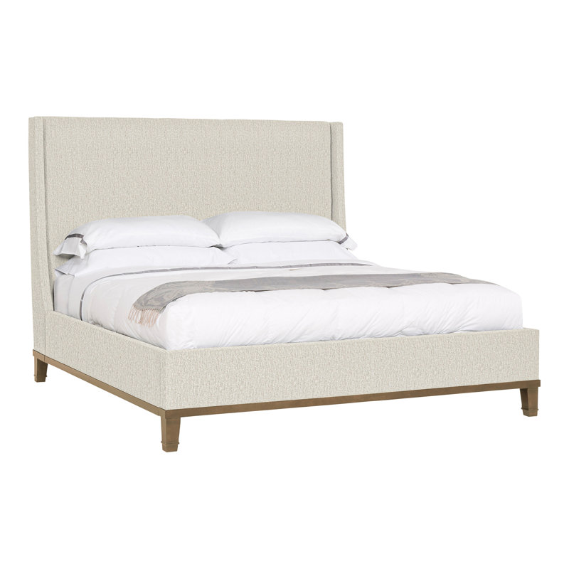 Michael Weiss Solid Wood Wingback Bed, Tommy Snow, Casa Blanca