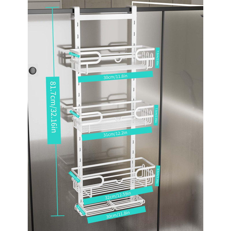 Over-the-Door Bath Caddy, White