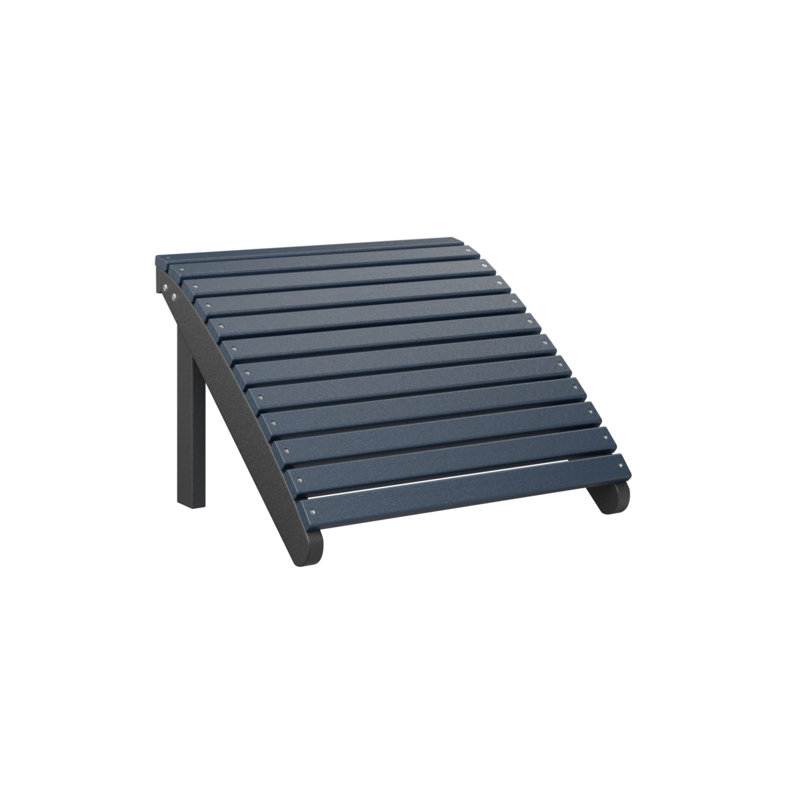 Repose-pieds Adirondack Berlin Gardens, Navy Blue Top/Black Base
