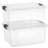Superio Clear Storage Boxes with Lids, Plastic Container Bins for Organizing, Stackable Crates, BPA Free, Non Toxic, Odor Free, Organizers for Home, Office, School, and Dorm, 21 Quart, 2 Pack-65765004-102097789