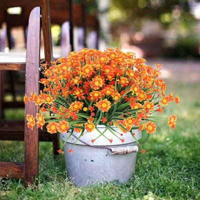 4 faisceaux de marguerites artificielles pour l'extérieur