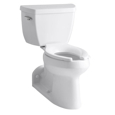 Toilette allongée deux pièces Barrington 1,0 GPF avec technologie de chasse à pression (siège non inclus)