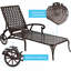 Chaise longue en aluminium coulé 1Pcs
