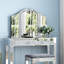 60X82CM Arched Flat Makeup Mirror Foldable Floor Accent Mirror
