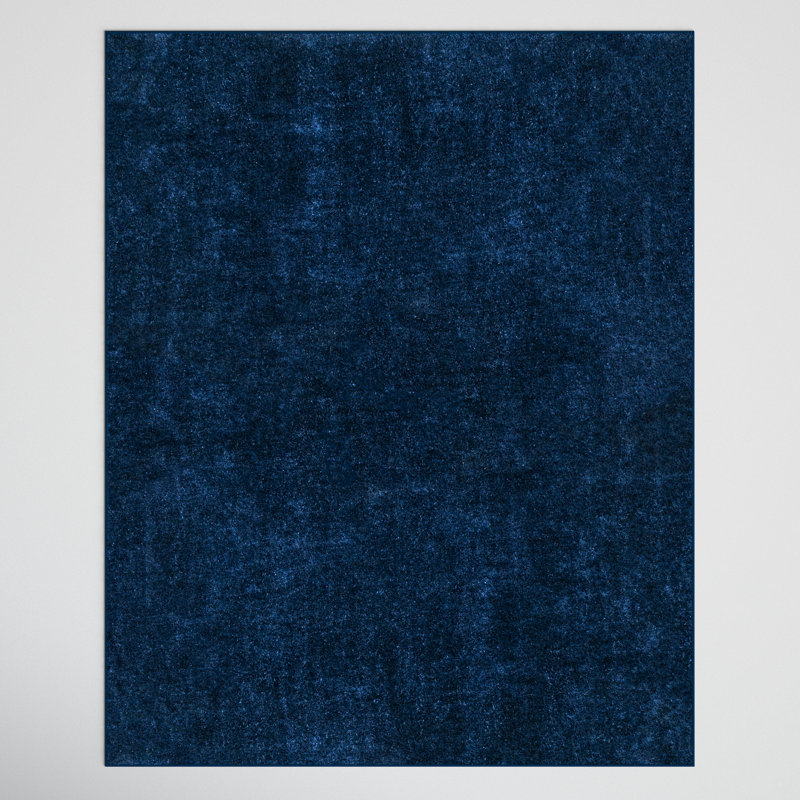 Loni Solid Machine Washable Shag Area Rug for Living Room Bedroom Dining Room Nursery, Rectangle 8' x 10'