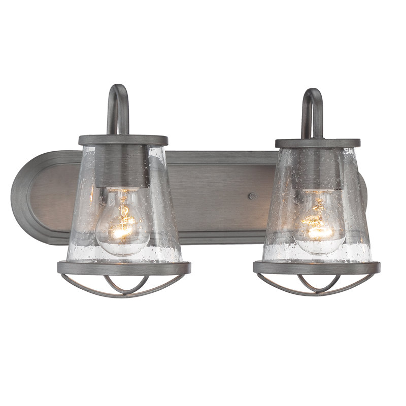 Malmesbury 2 - Light Dimmable Vanity Light, Weathered Iron