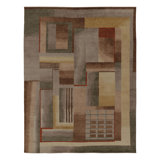 Art Deco One-of-a-Kind 9'8X12'5 Hand Knotted Area Rug