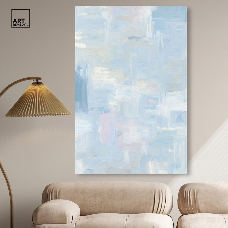 «Aqua Dreamscape II», impression sur toile, art mural bleu apaisant par Art Remedy, H 54 po x l 36 po
