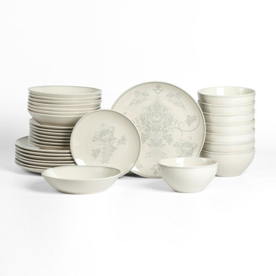 Stone Lain Opal 32-Piece Dinnerware Set Stoneware