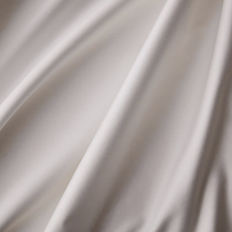 Ensemble de draps en coton 400TC Cloudten Bedding - Simple (blanc), Ensemble de draps pour lit simple avec deux taies , Blanc