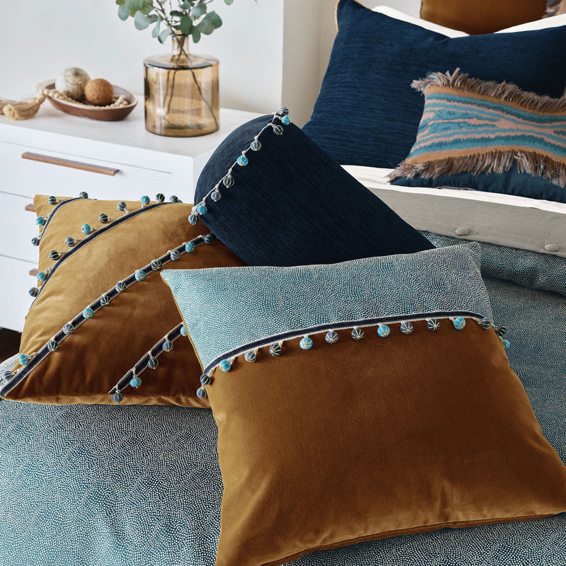 Montaigne Velvet Square Pillow Cover & Insert