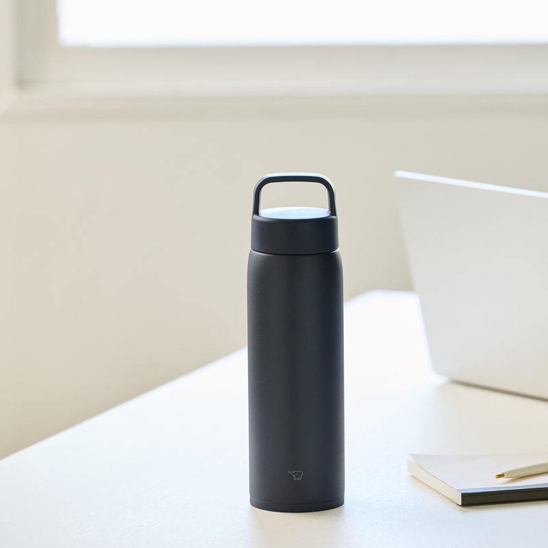 Stainless Mug, 11.75" H x 3.38" W x 3.38" D, Black