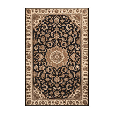 Machine Washable Persian Brown Area Rug