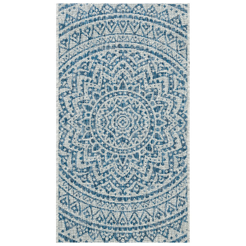 Amedee Performance Floral Indoor/Outdoor Area Rug, Rectangle 9' x 12'