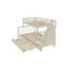Lit plateforme tapissier avec lit gigogne double Teddy-753875857-753875862