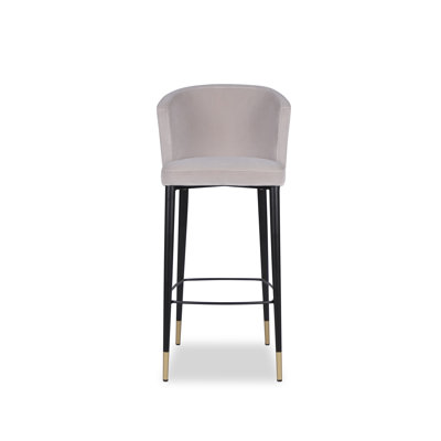 Elica Upholstered Counter Stool with Metal Frame