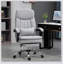 Chaise de bureau avec polyester, pivotante, soutien lombaire, massage, hauteur réglable, appui-tête, repose-pieds