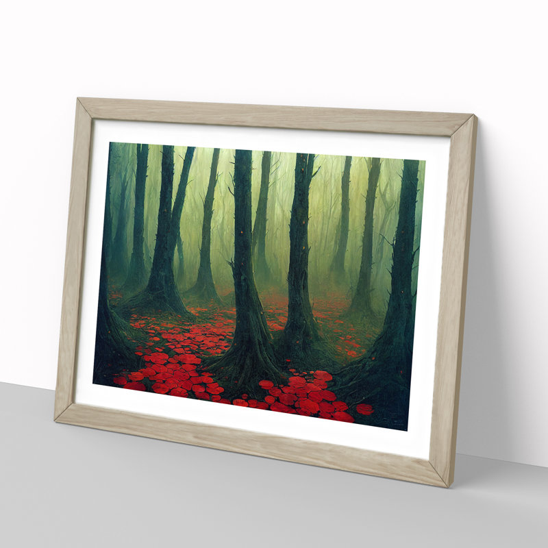 Beaming Forest - Framed Print, Oak, 46cm H x 64cm W x 2cm D