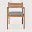 Jack Outdoor Teak Dining Armchair-1998580685